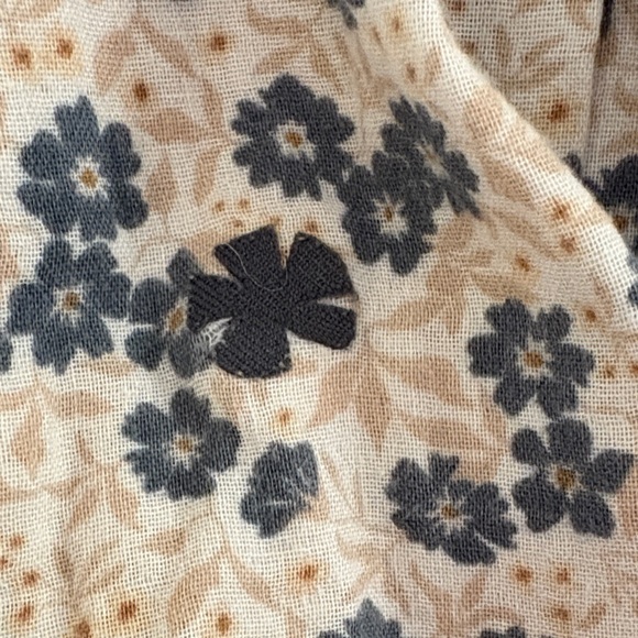 Rylee + Cru Floral Kids Dress Sz 4 Set - Cream and Cornflower Blue Print - Picture 5 of 5